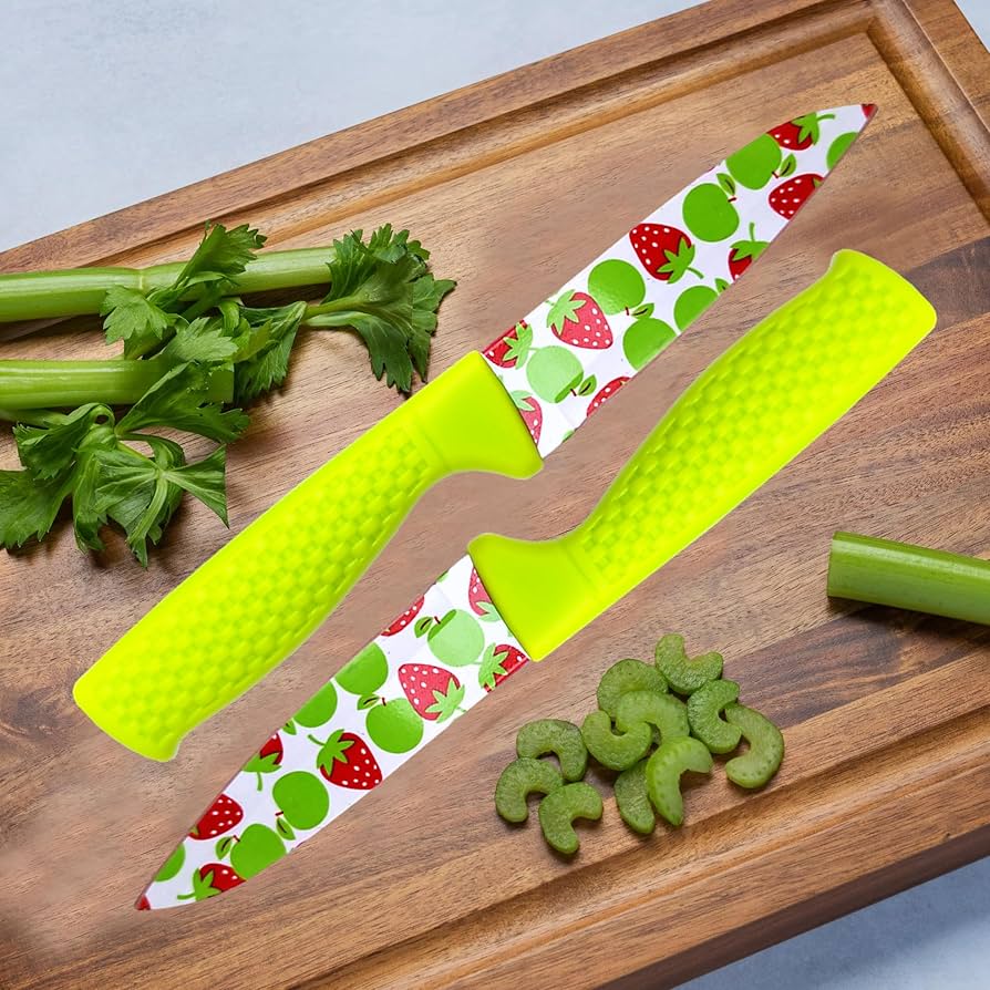 Stainless Steel Fruit Knife, Fruit Design Kitchen Knife, Stainless Steel Fruit Design Knife With Cover Stainless Steel Fruit Knife, Fruit Design Kitchen Knife, Stainless Steel Fruit Design Knife With Cover